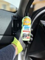 ژل واکس رین رود با رایحه ادکلنی بسیار با کیفیت حاوی سیلیکون ضد چسبندگی غبار و گرد با خاصیت تمییزکنندگی و براق کنندگ و بسیار ماندگار