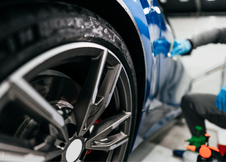 چگونه برای تایر ظاهر خیس ایجاد کنیم و تمیز و براق